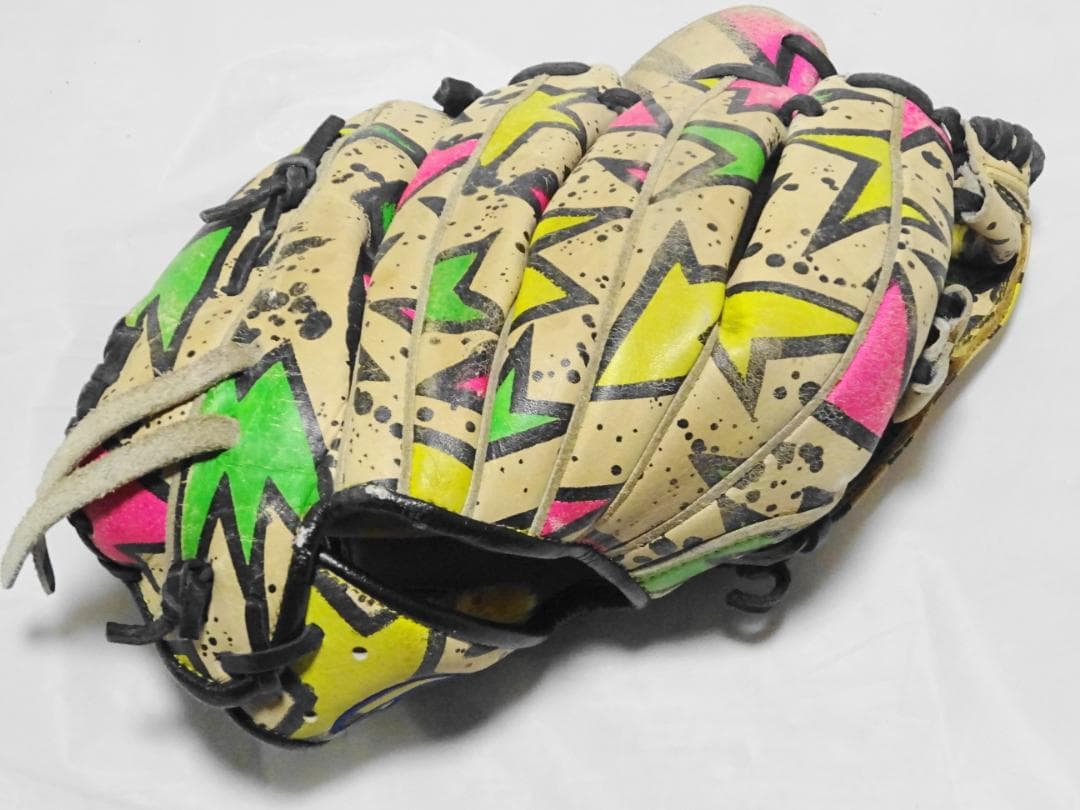 【レア色】ローリングス Rawlings グローブ asics カラフル 右投げ