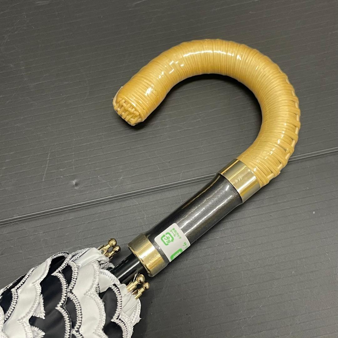 新品53043ビューランス＊ホワイトサマーシールド1級遮光晴雨兼用折りたたみ日傘