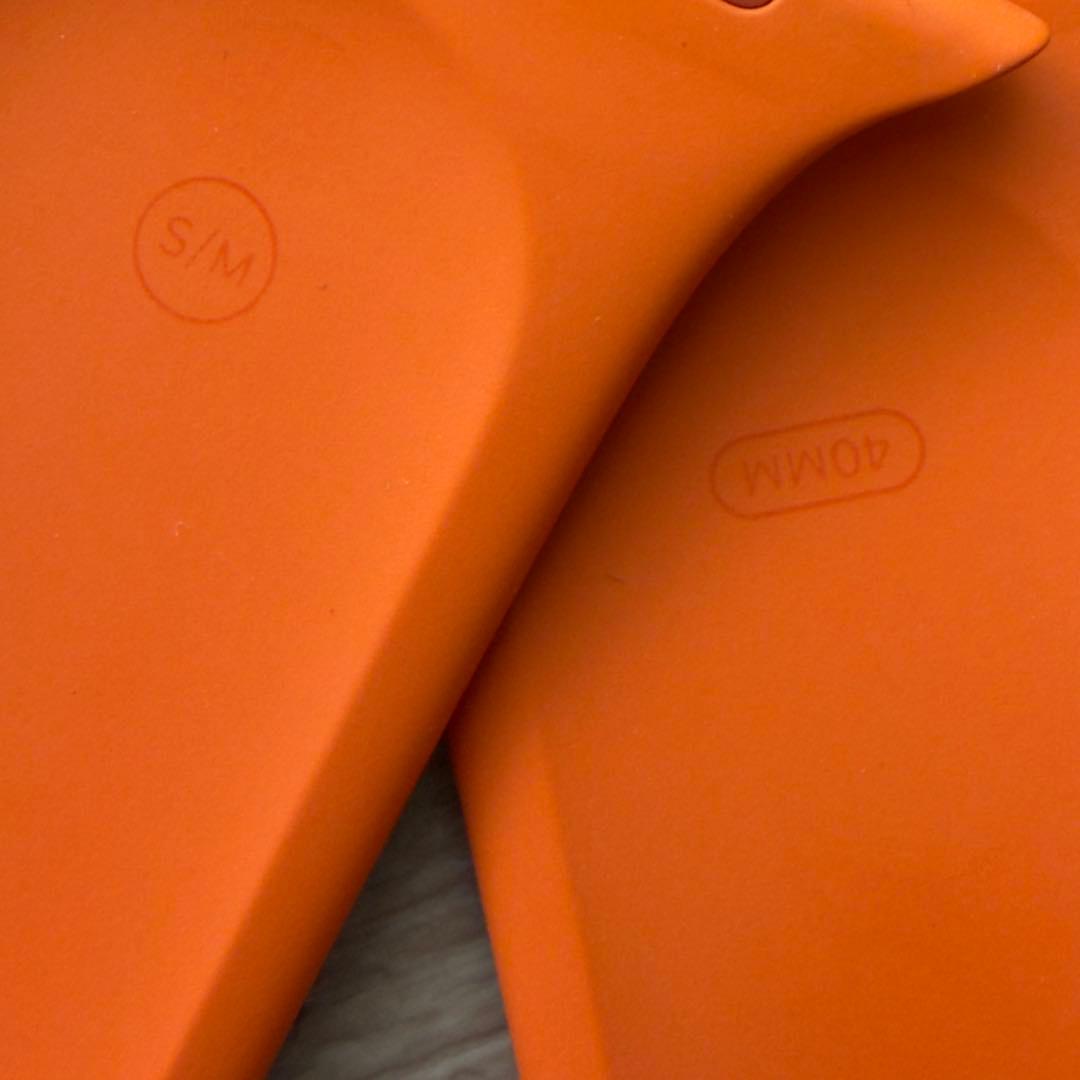 2984 Apple Watch エルメス　オレンジ　スポーツバンド　ラバー