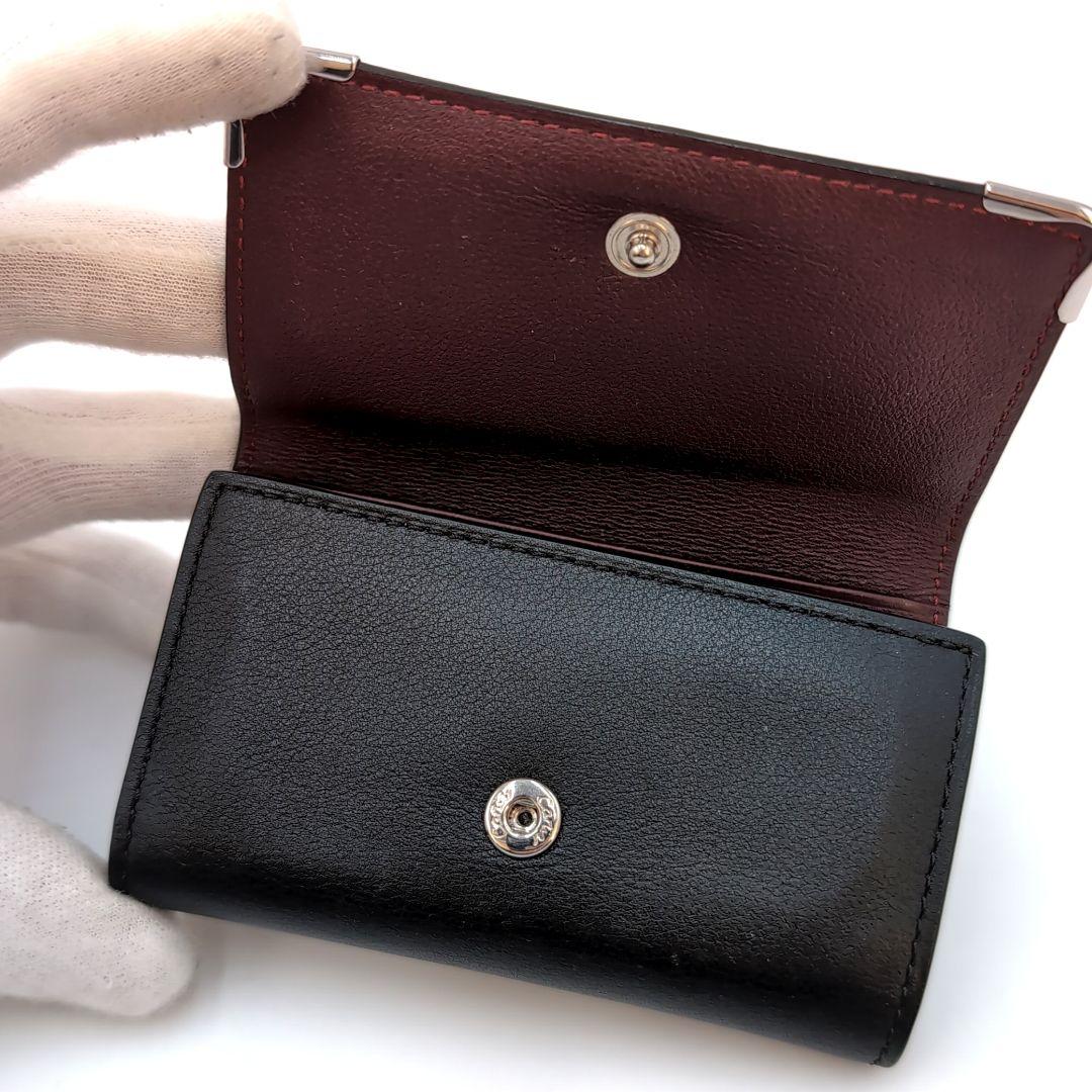 極美品✨カルティエ　マストドゥカルティエ　6連キーケース　レザー　ブラック　黒