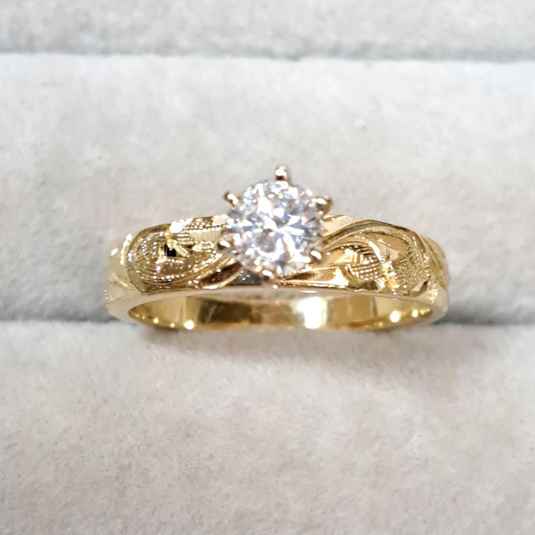 【専用です】 14K ハワイアンジュエリー リング キュービックジルコニア