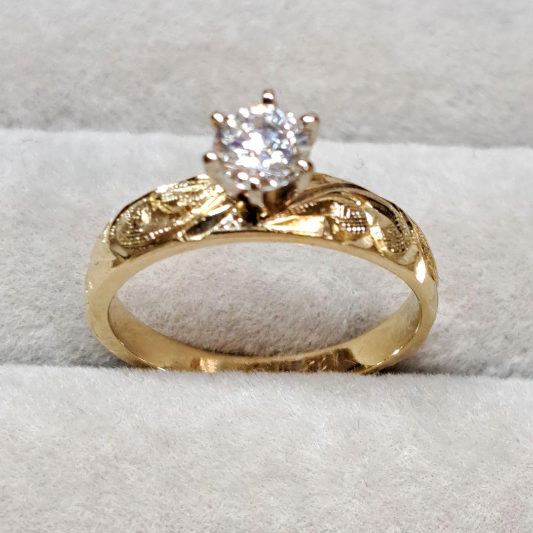 【専用です】 14K ハワイアンジュエリー リング キュービックジルコニア