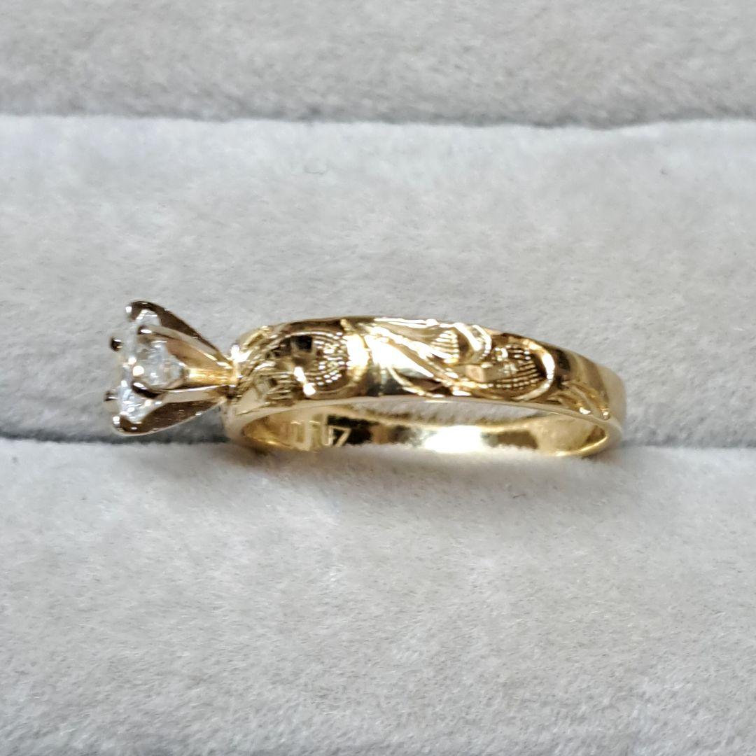 【専用です】 14K ハワイアンジュエリー リング キュービックジルコニア