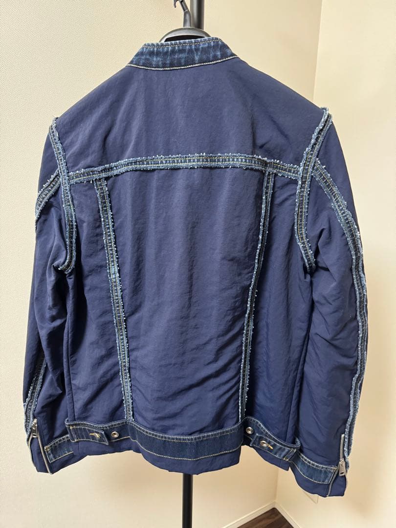 メンズ　DIESEL ネイビー デニムブルゾン