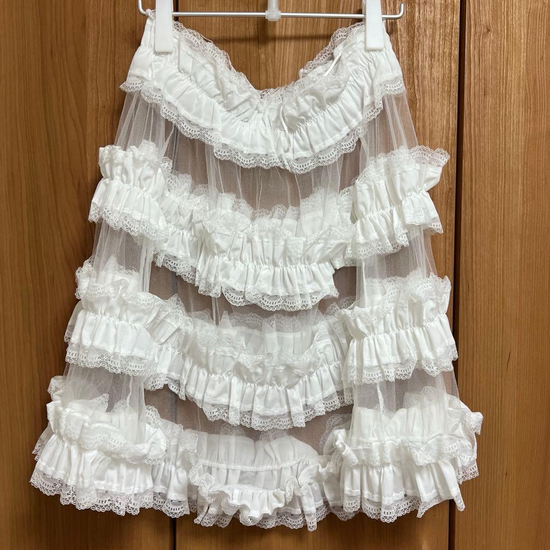 epine lace tulle bustier レース チュール ホワイト