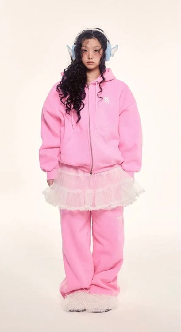 YEGG WING HOODIE ピンク