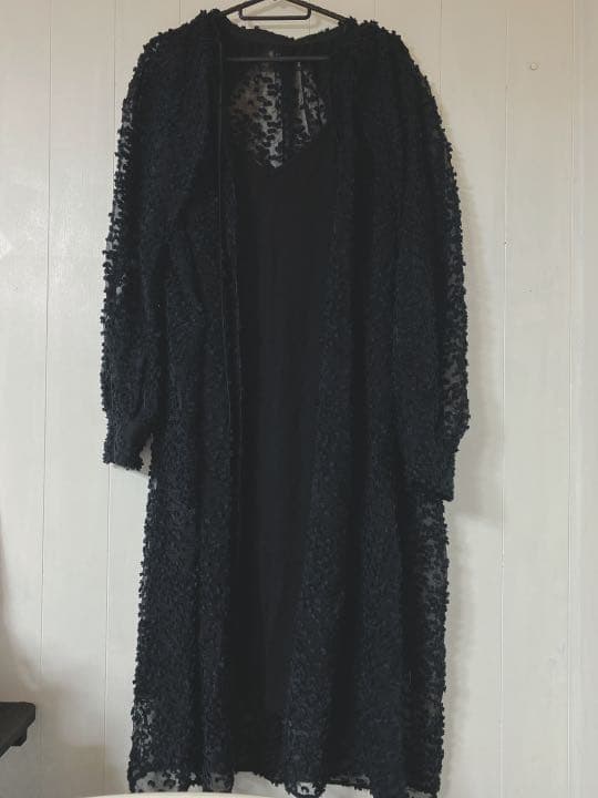 新品 MAISON SPECIAL ドット ジャガードワンピース シースルー