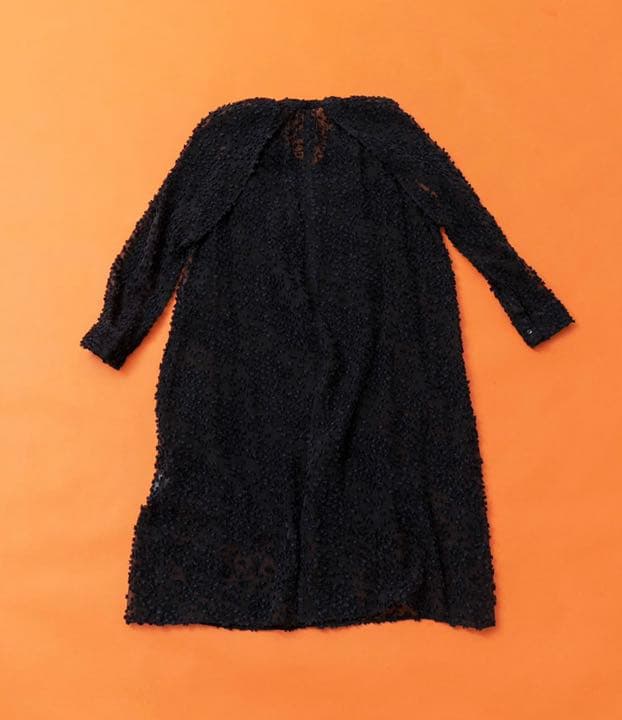 新品 MAISON SPECIAL ドット ジャガードワンピース シースルー