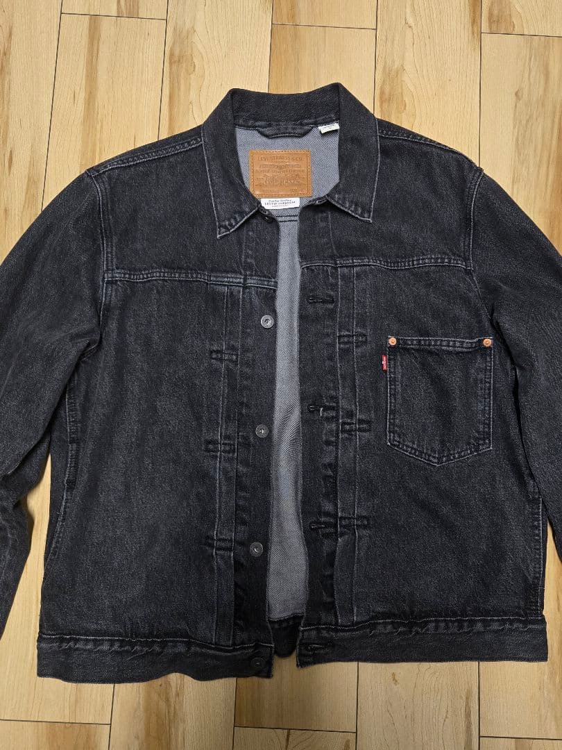 Levi’s TYPE I トラッカージャケット ブラックデニム Lサイズ