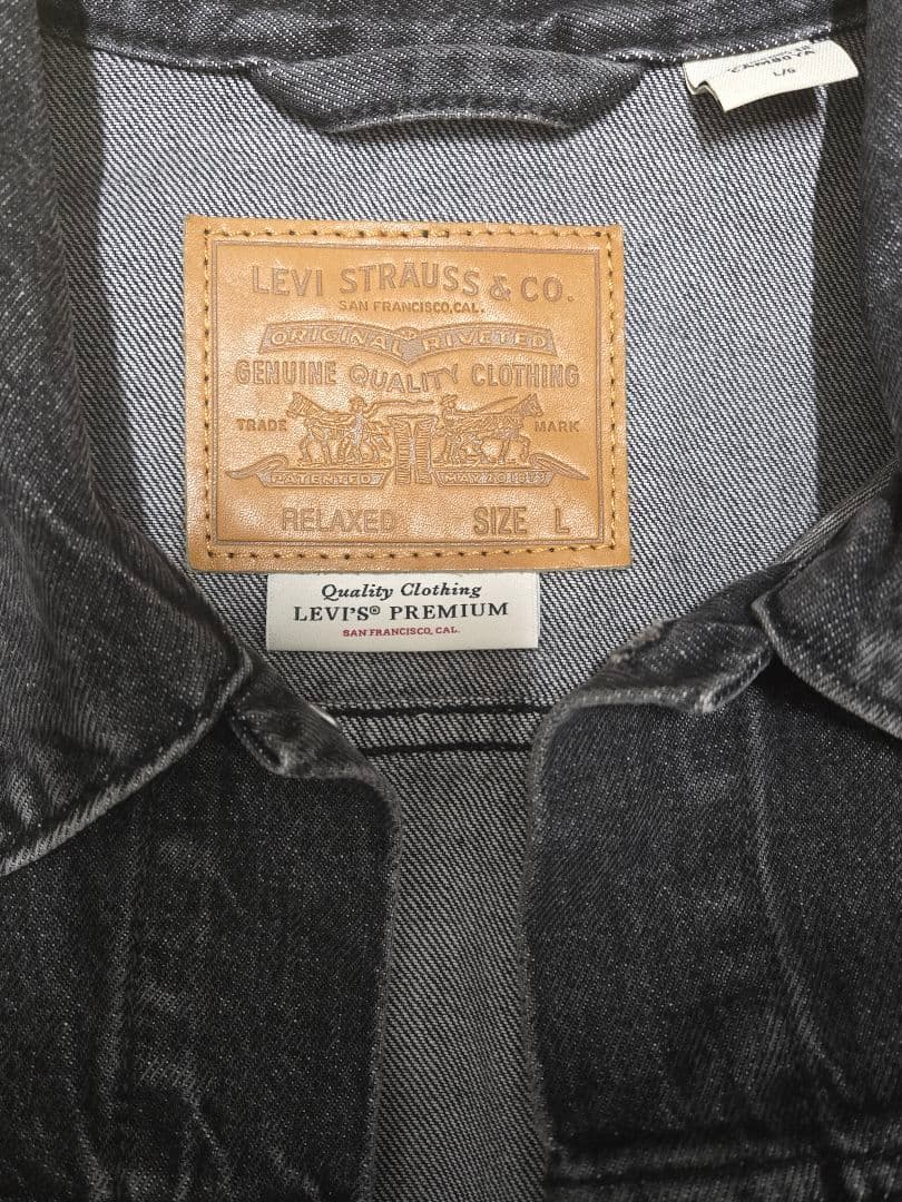 Levi’s TYPE I トラッカージャケット ブラックデニム Lサイズ
