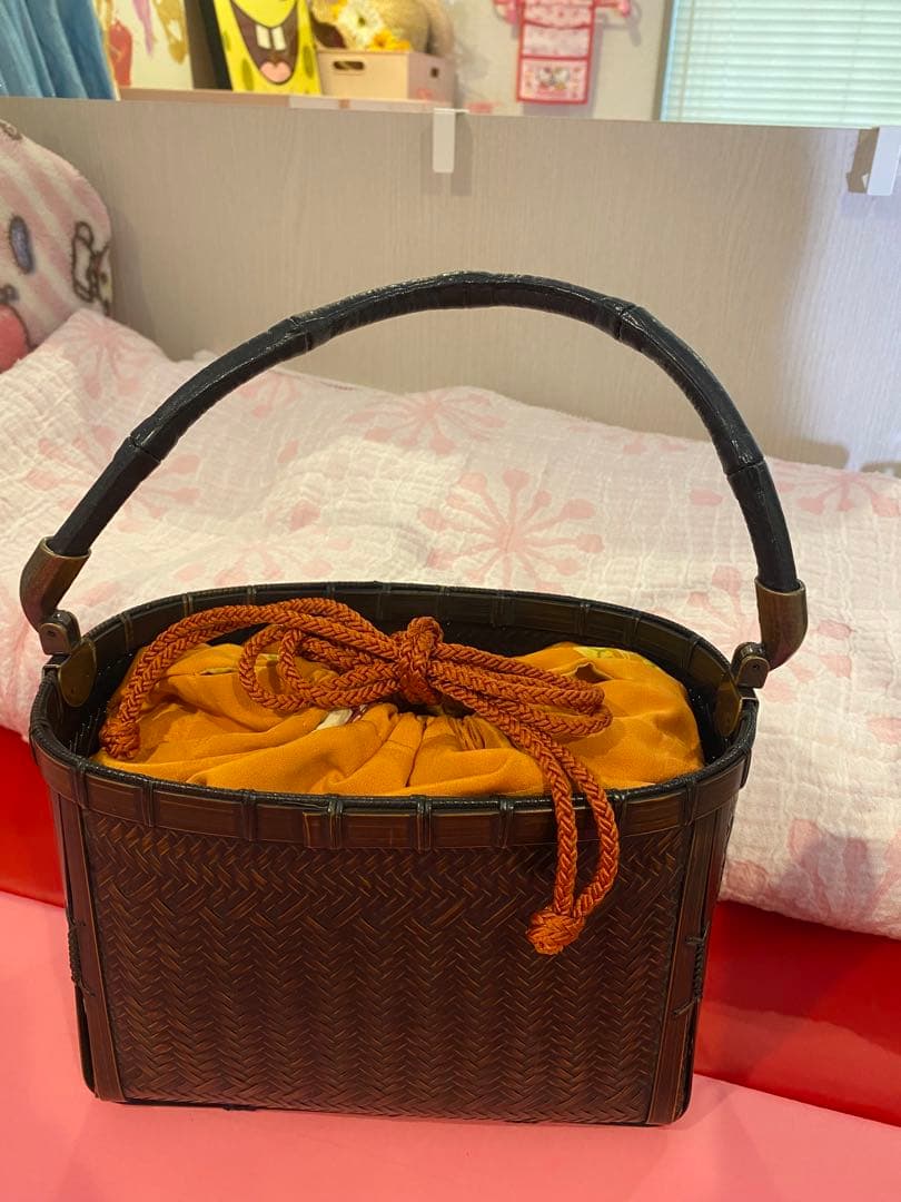 期間限定値下★美品★京都祇園西河　竹籠の籠バッグ