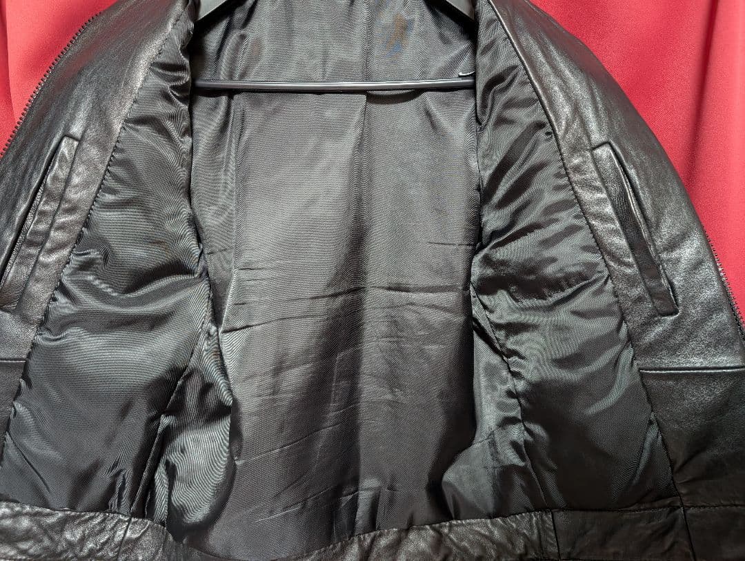 STUD HOMME クロスポケット レザージャケット ライダース スタッドオム