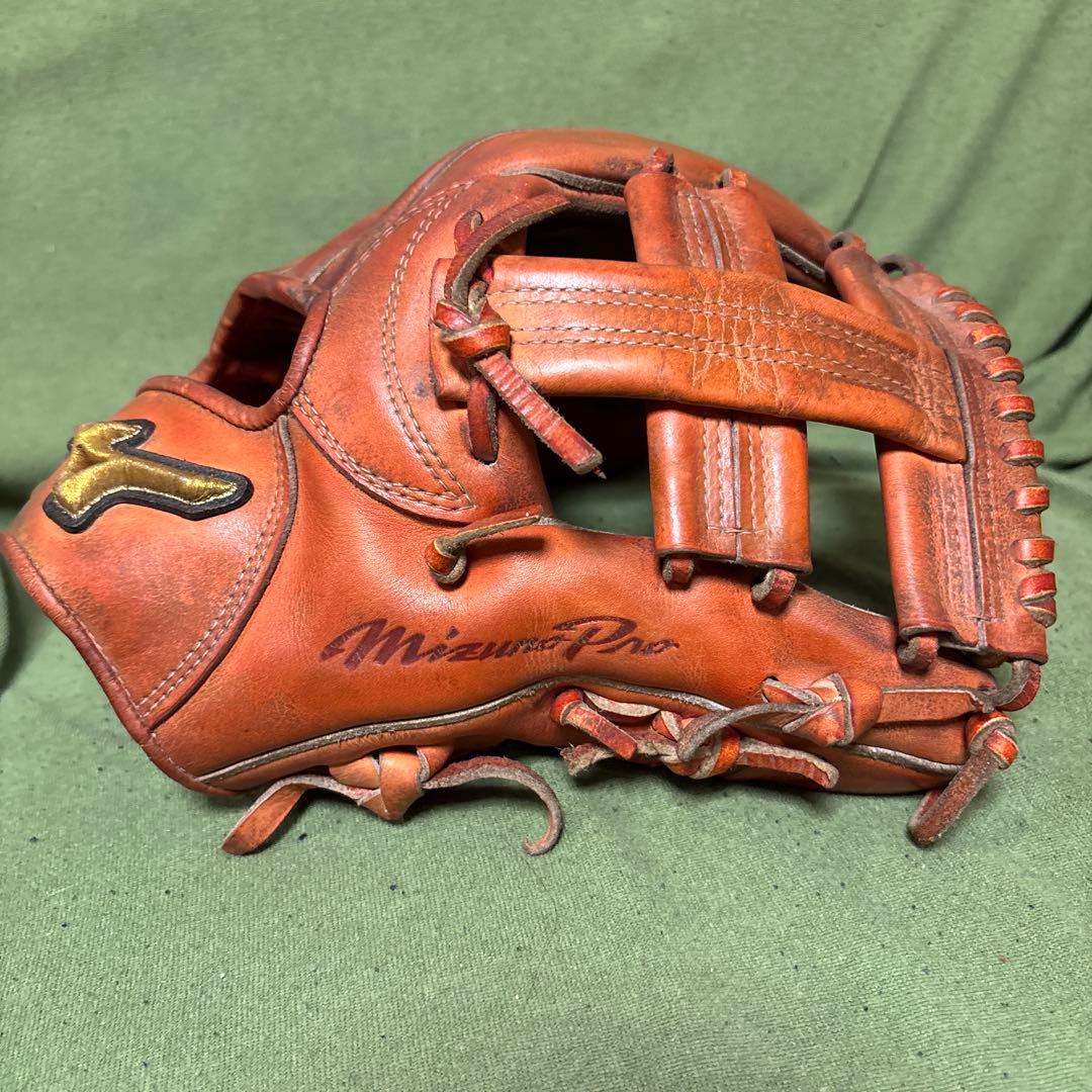Mizuno Pro 硬式グローブ オレンジ 菊池涼介モデル