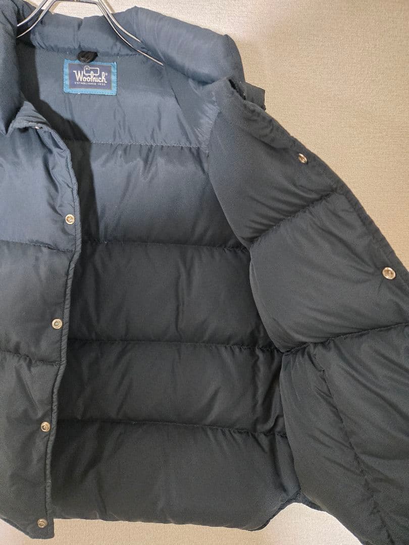 Woolrich ネイビー ダウンベスト XL