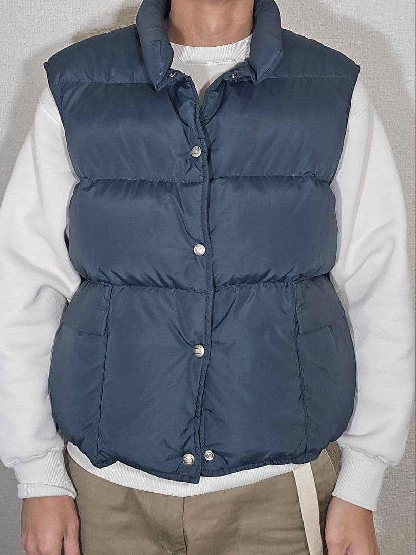 Woolrich ネイビー ダウンベスト XL