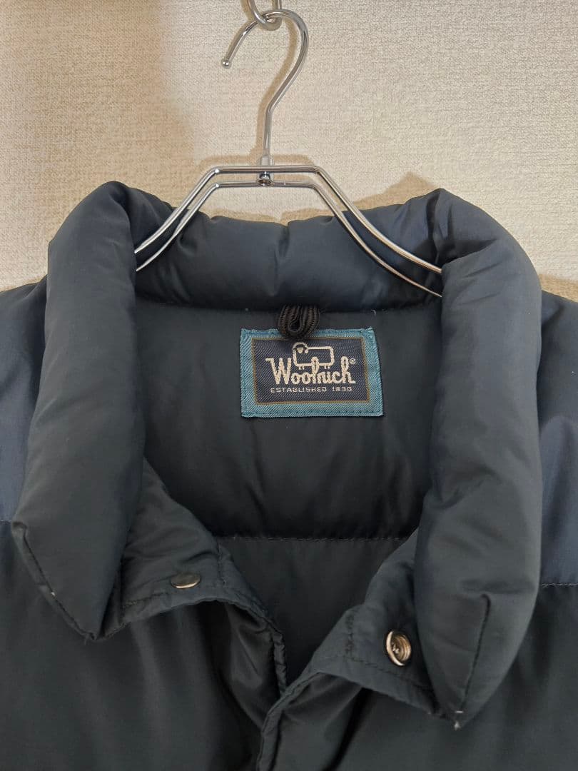 Woolrich ネイビー ダウンベスト XL