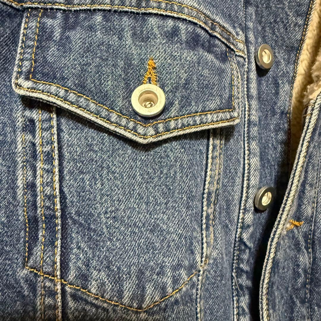 美品　DIESEL 裏ボア インディゴ デニムジャケット　L シェルパ