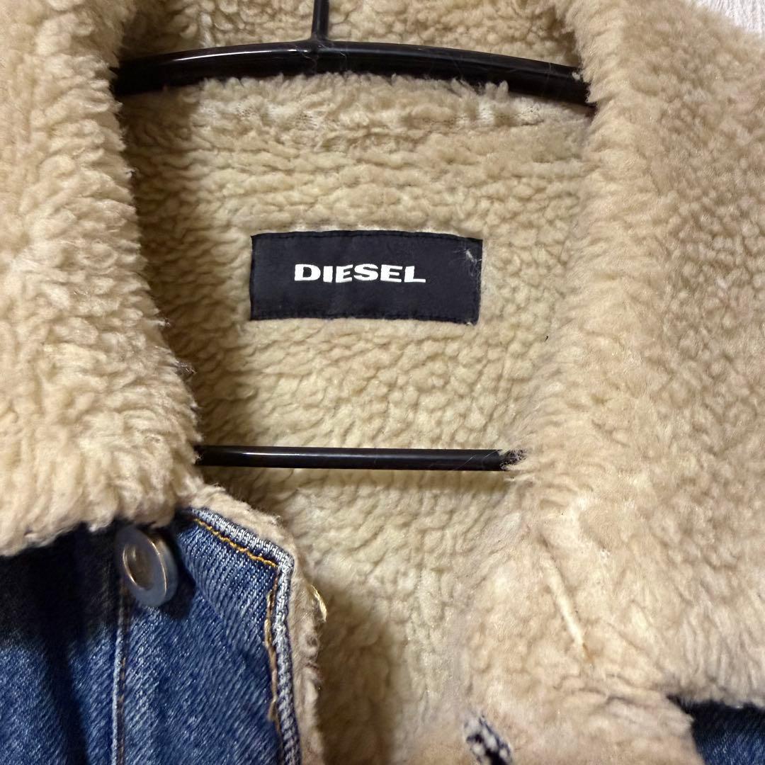 美品　DIESEL 裏ボア インディゴ デニムジャケット　L シェルパ