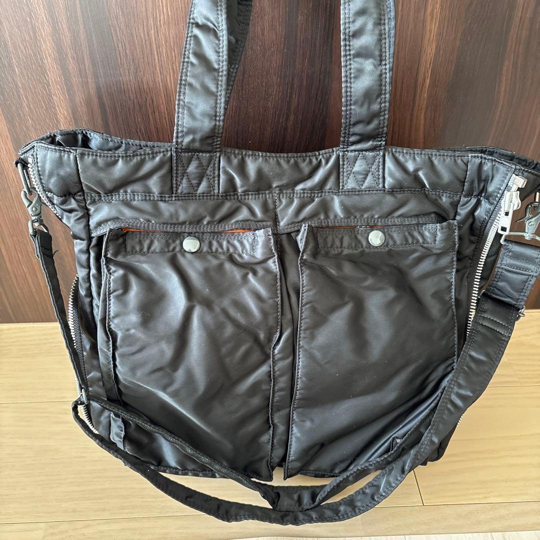 PORTER タンカー 2WAYトートバッグ ショルダーバッグ　ブラック