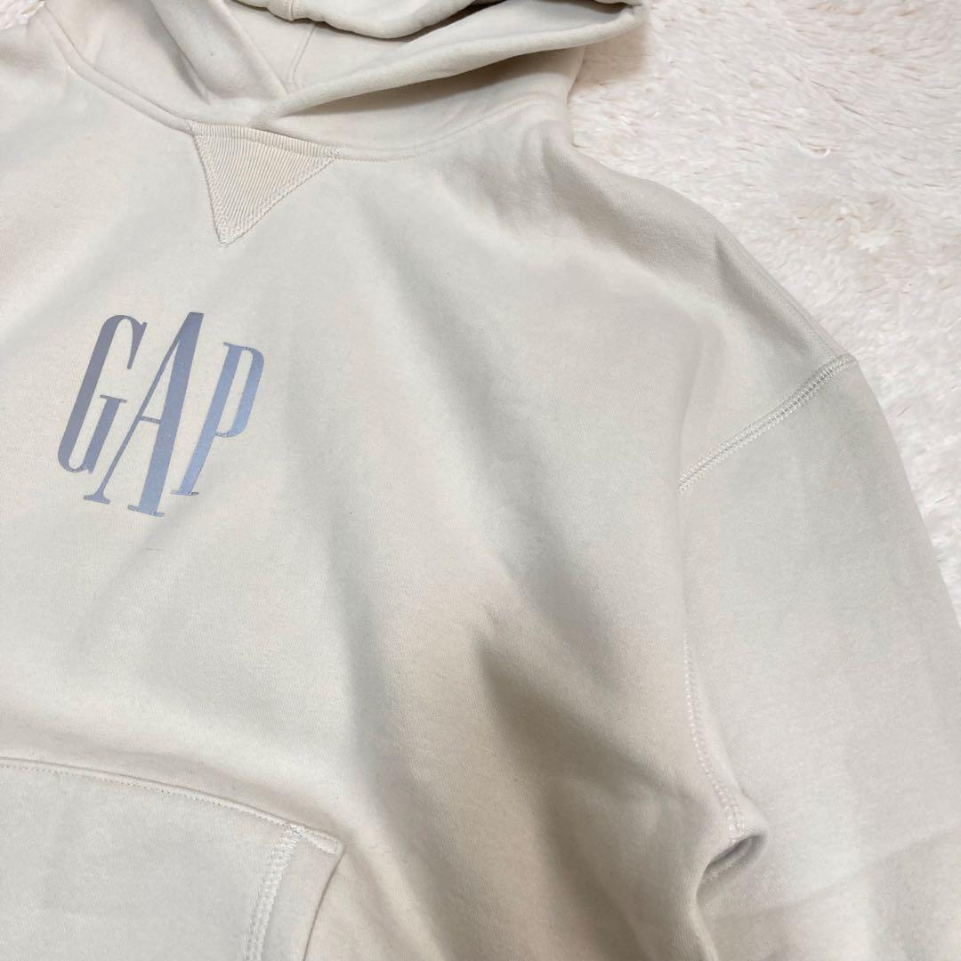 GAP ひかるパーカー 長袖 スウェット アイボリー 裏起毛