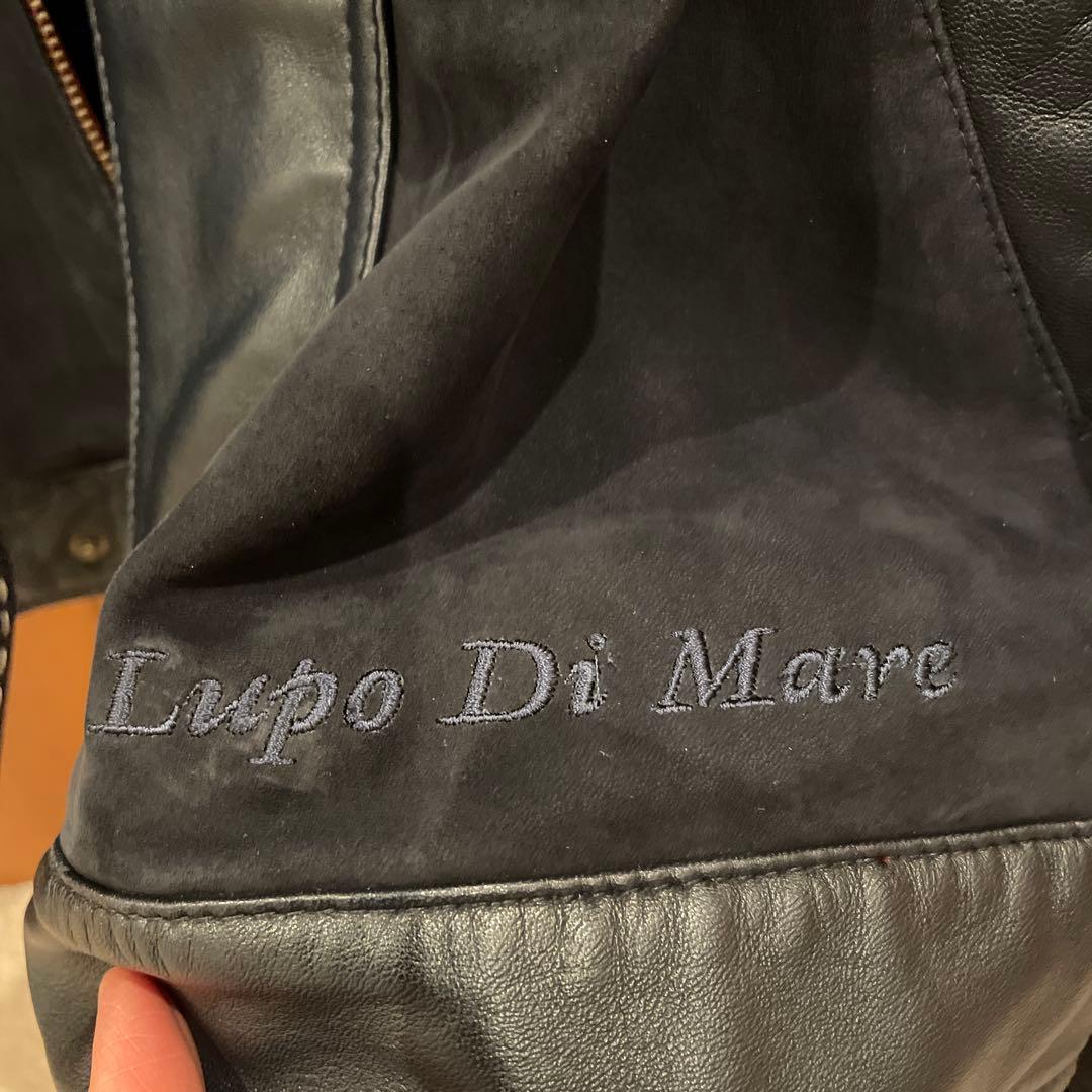 LUPO DI MARE SINA COVA. ブラックレザージャケット L
