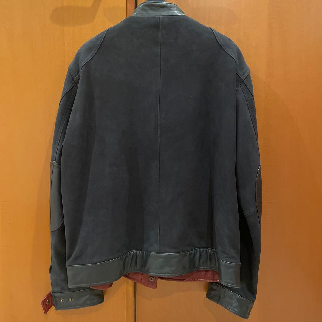 LUPO DI MARE SINA COVA. ブラックレザージャケット L