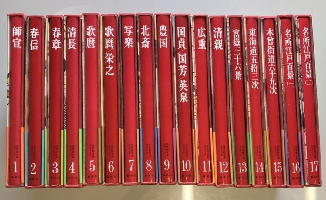 【Jun***様用】浮世絵大系（愛蔵普及版）全17巻　集英社
