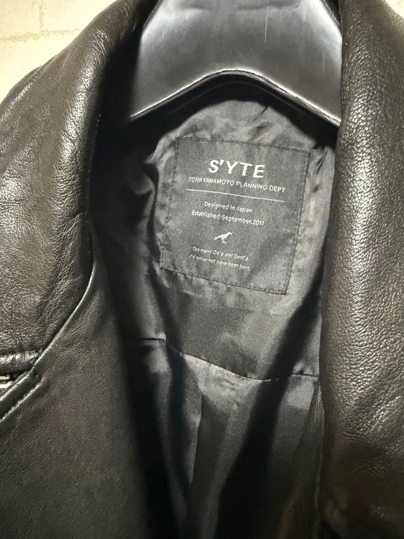 ジャケット・アウター S'YTE SHEEP LATHER DOUBLE RIDERS JACKET