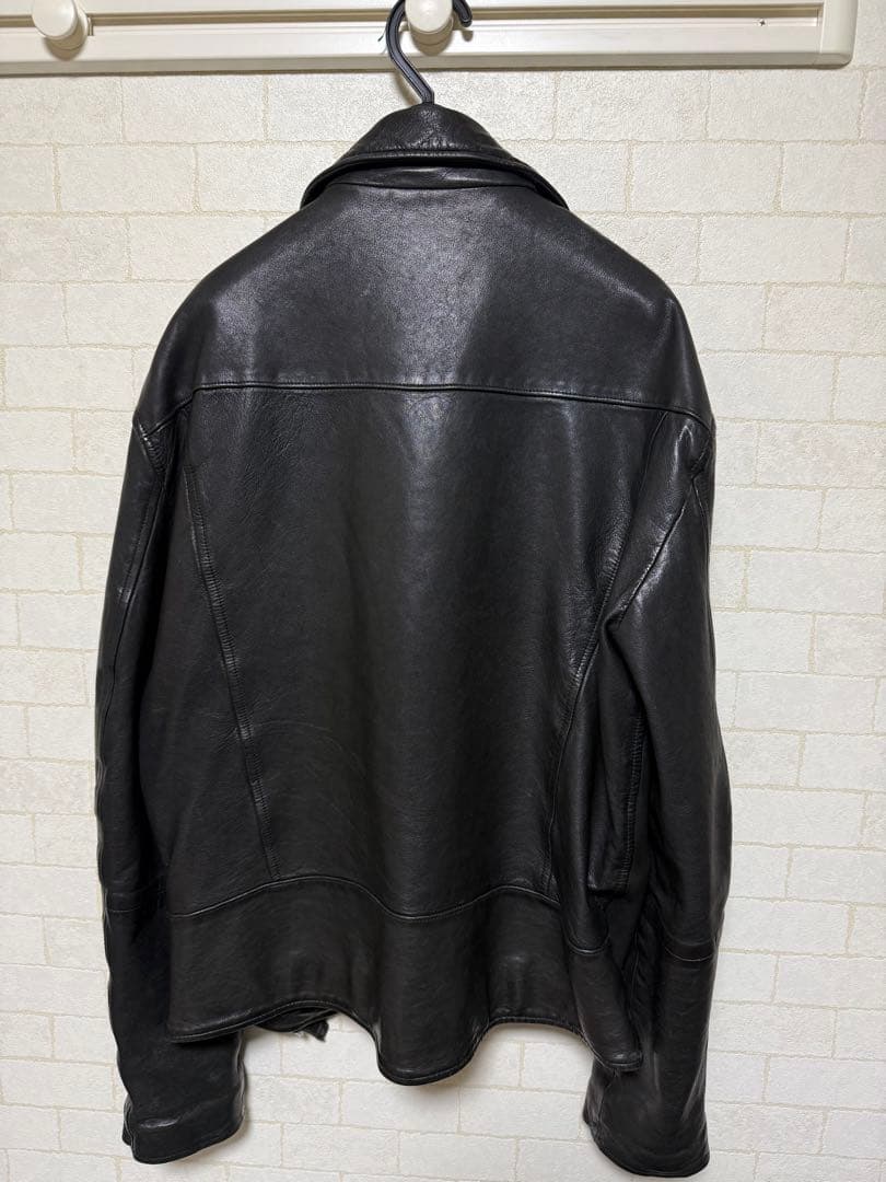 ジャケット・アウター S'YTE SHEEP LATHER DOUBLE RIDERS JACKET