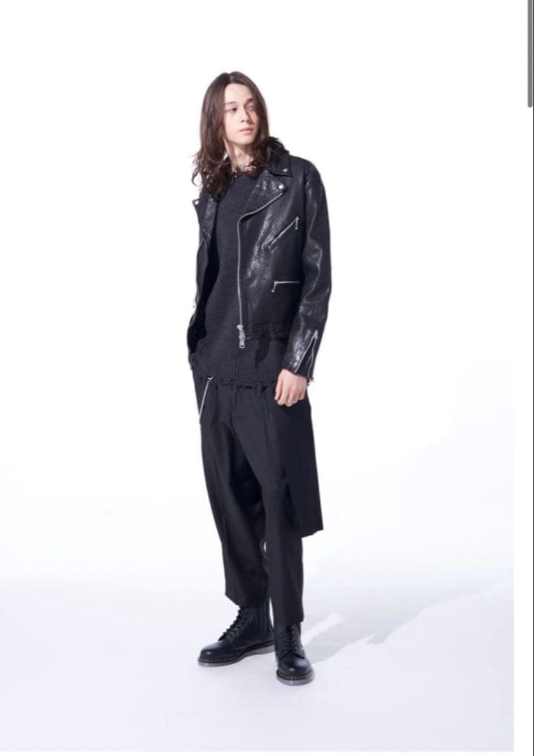 ジャケット・アウター S'YTE SHEEP LATHER DOUBLE RIDERS JACKET