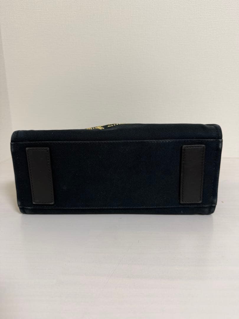 VERSACE ヴェルサーチ 2way ハンドバッグ スタッズロゴ キャンバス