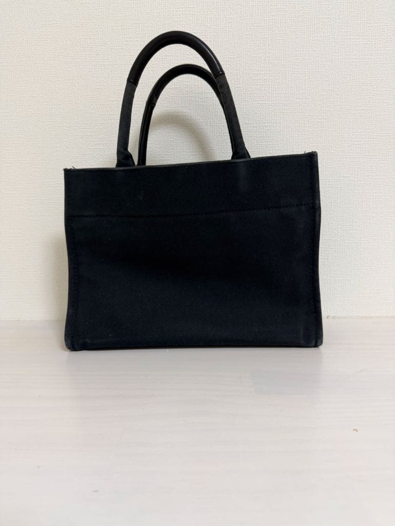 VERSACE ヴェルサーチ 2way ハンドバッグ スタッズロゴ キャンバス