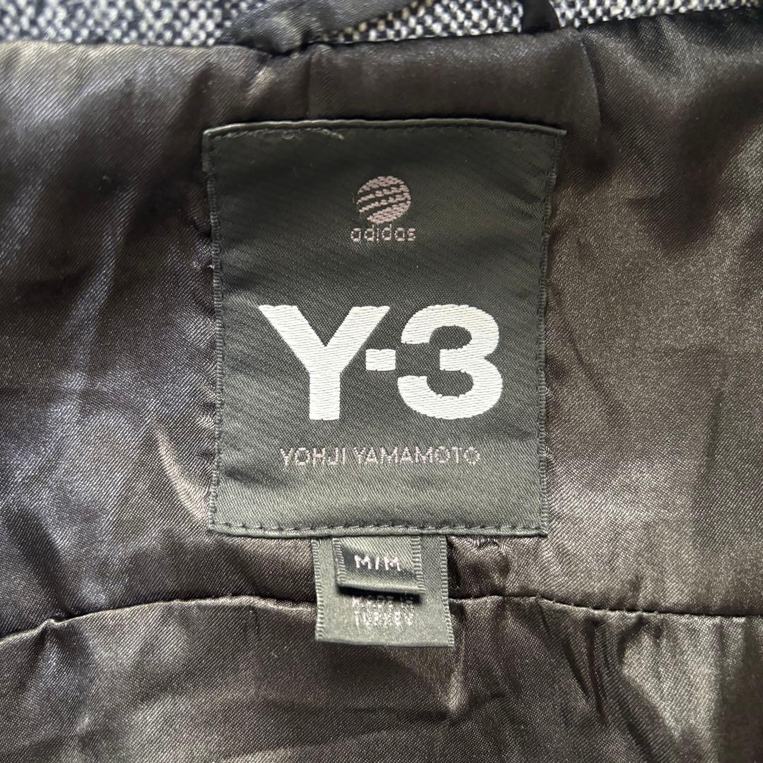 初期 06aw Y-3 tweed jacket フード付き 短丈 ジップアップ