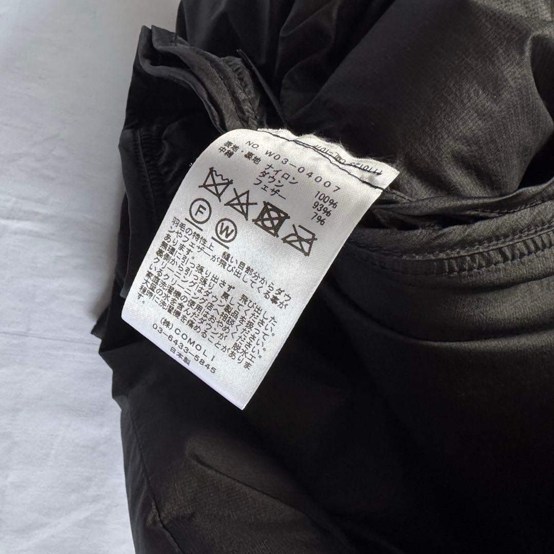 comoli ダウンベストW03 04007 size:3 コモリ　ジャケット