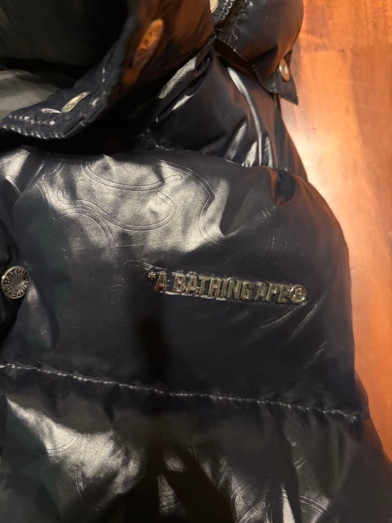A BATHING APE ブラックダウンベスト