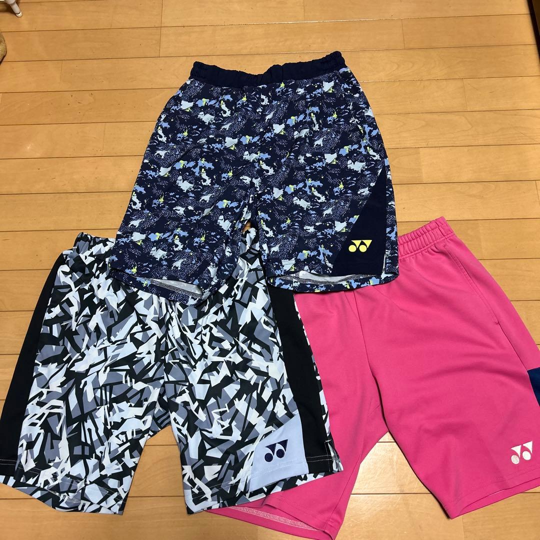ヨネックス バドミントン用パンツ 3点セット　ハーフパンツ