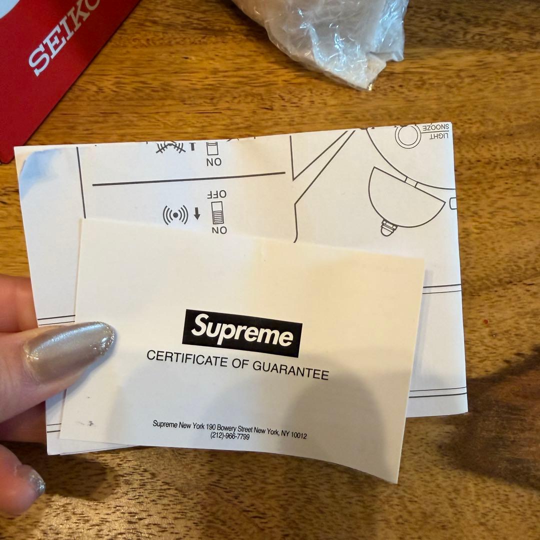 Supreme ®/ Seiko Mai Alarm Clock WHITE