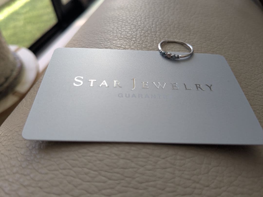 STAR JEWELRY ダイヤモンド×ブルートパーズ　シルバーリング