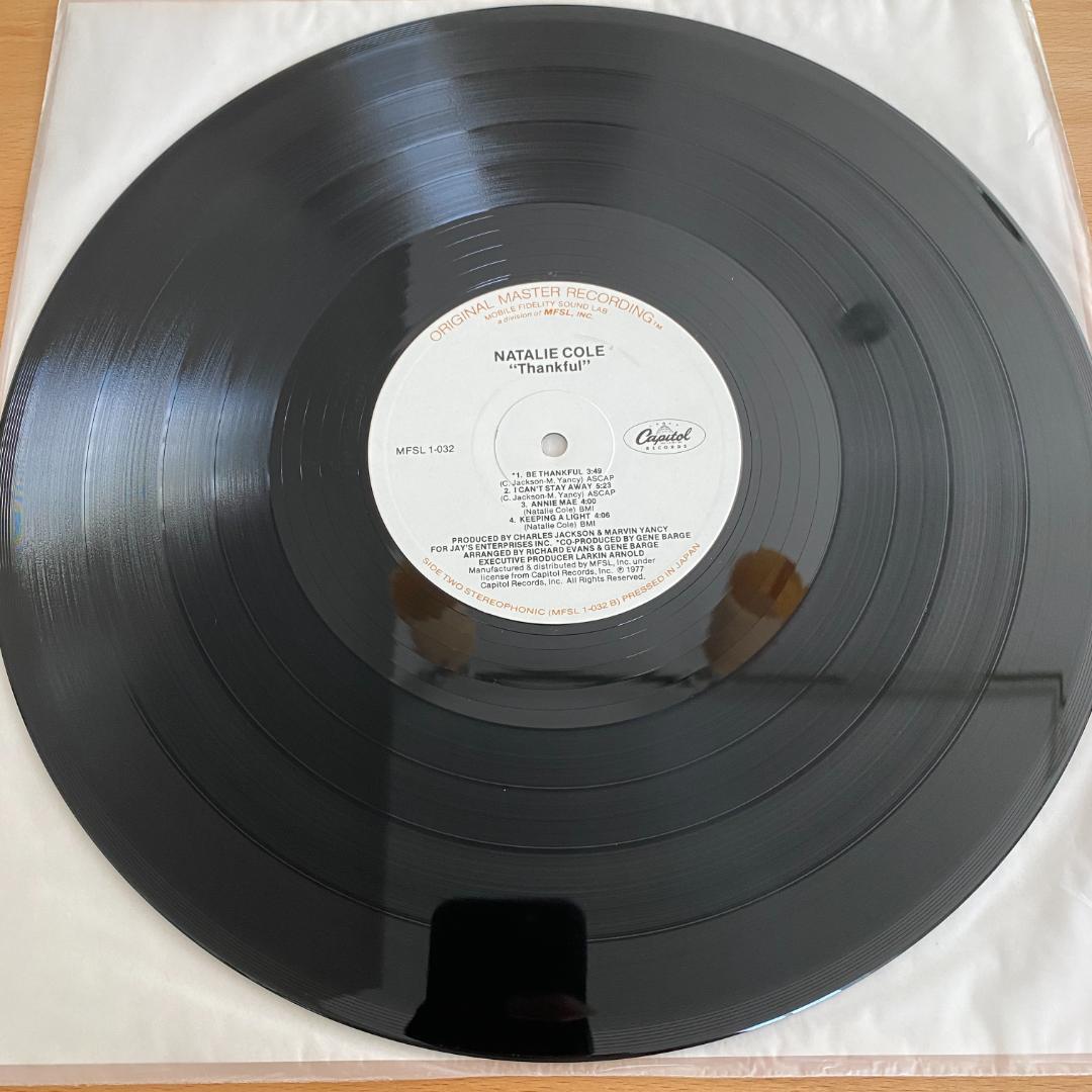 LP Natalie Cole Thankful Mofi モービル盤