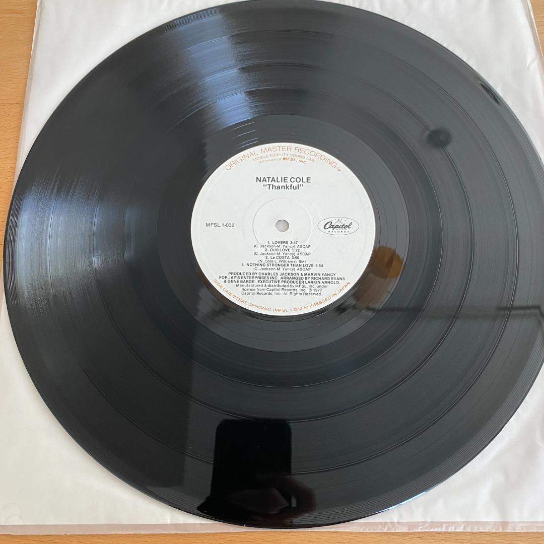 LP Natalie Cole Thankful Mofi モービル盤
