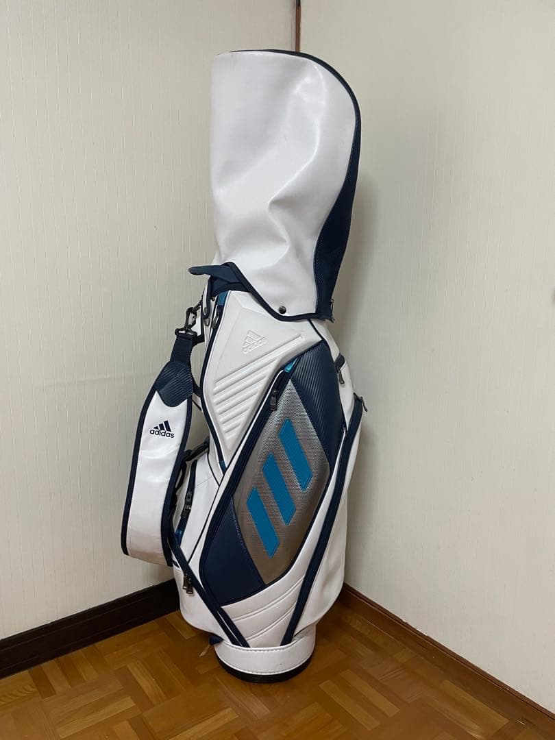 美品 アディダス キャディバッグ メンズ ZGキャディバッグ ゴルフ 軽量