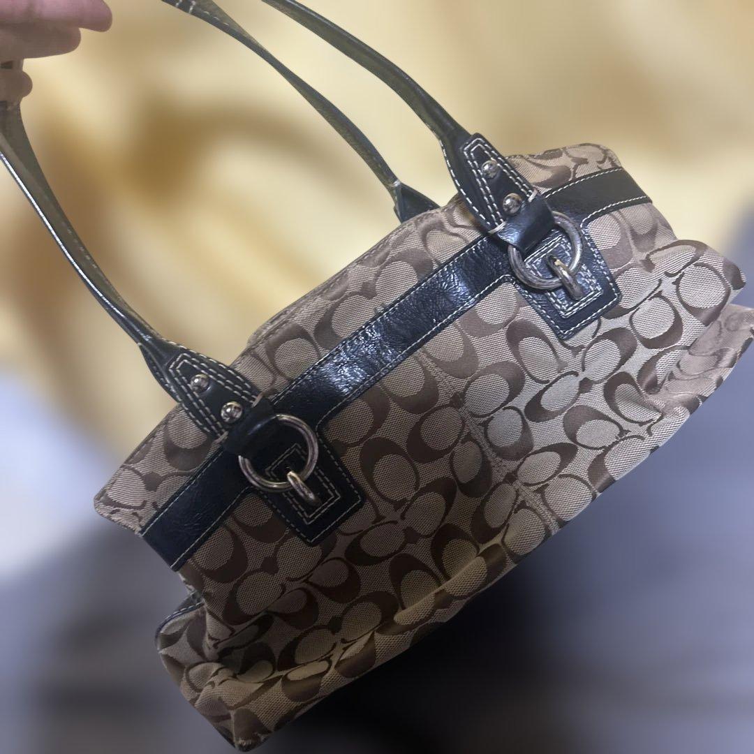 COACH/コーチ シグネチャー キャンバス ハンドバッグ トートバッグ