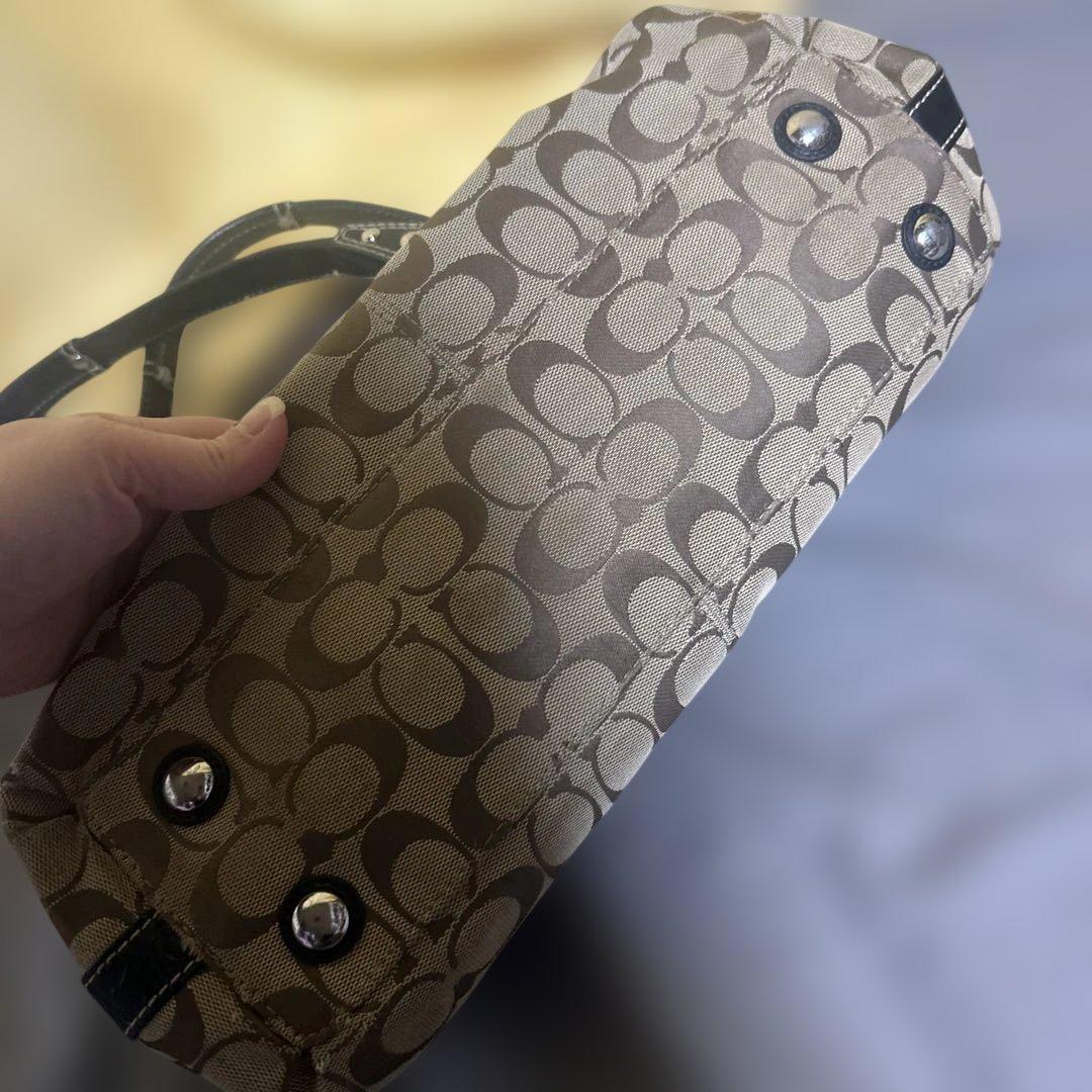 COACH/コーチ シグネチャー キャンバス ハンドバッグ トートバッグ
