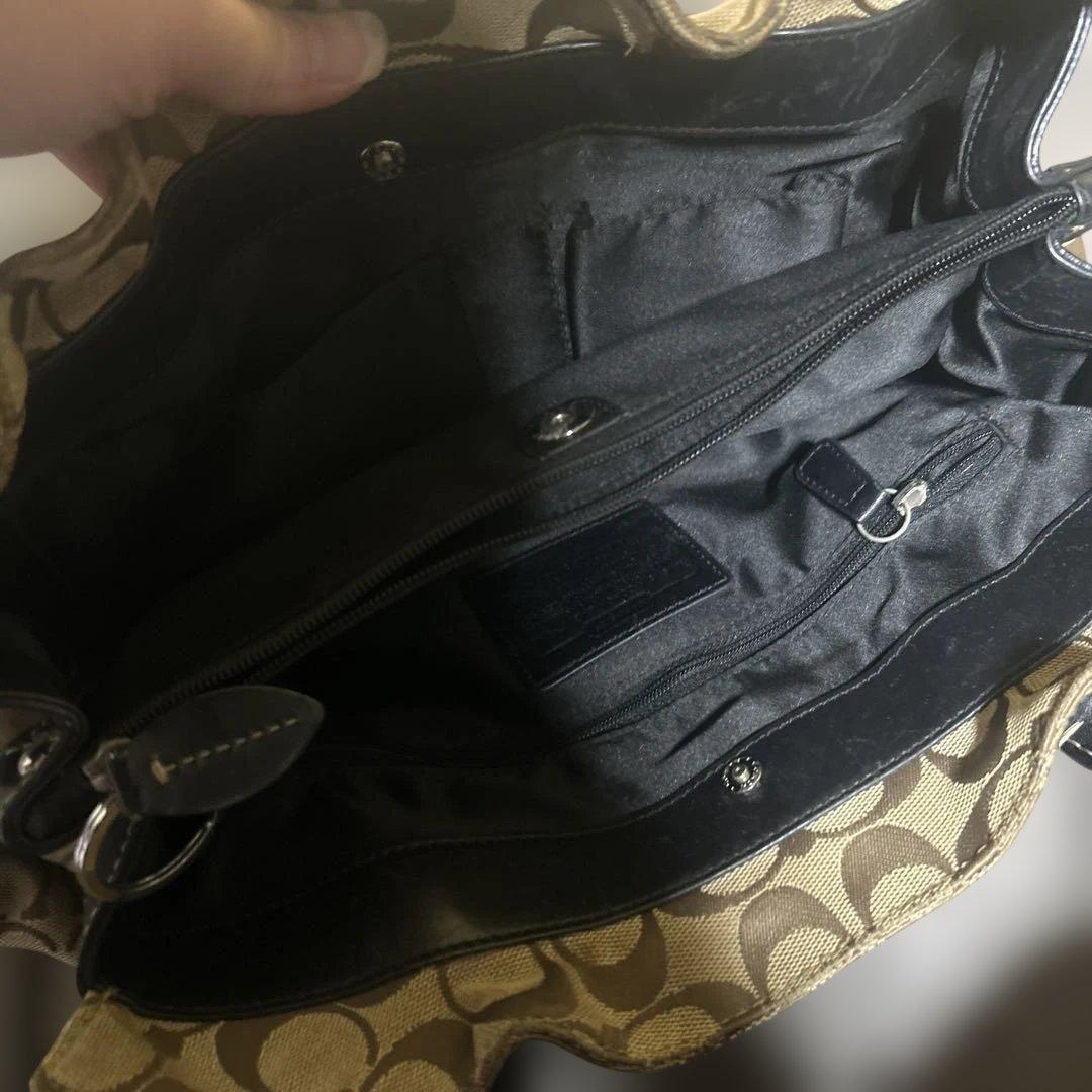 COACH/コーチ シグネチャー キャンバス ハンドバッグ トートバッグ