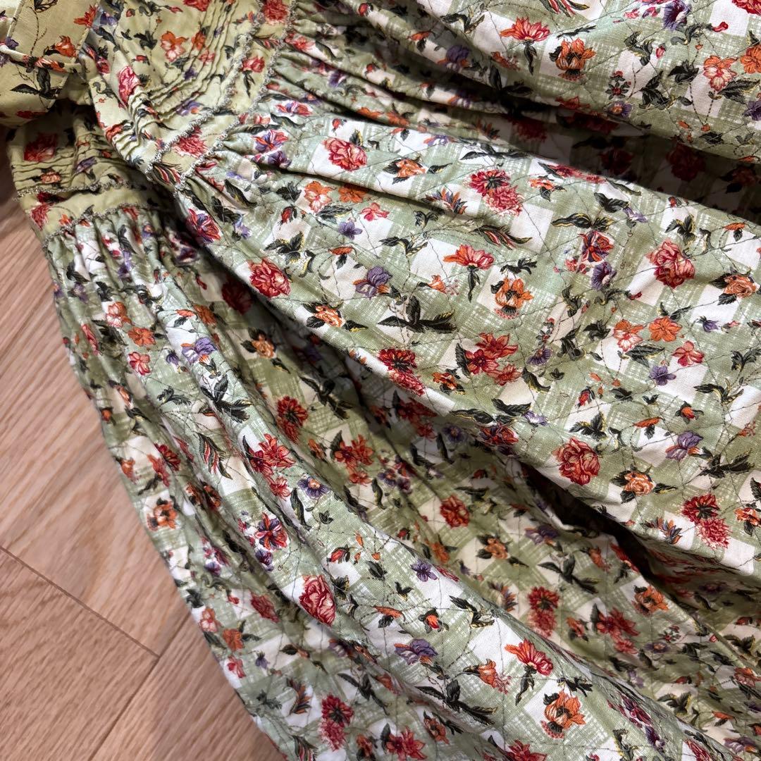 WONDERFUL WORLD 花柄 極美品✨カネコイサオ　半袖ロングワンピース