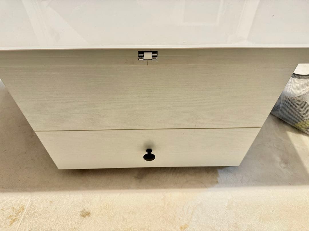 多機能センターテーブル 昇降式 拡張式 3way 白
