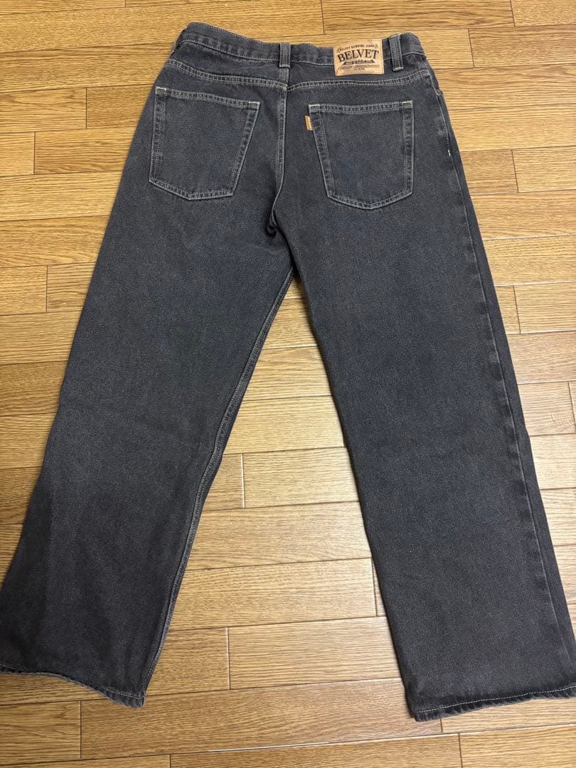 BELVET ブラックデニムジャケット