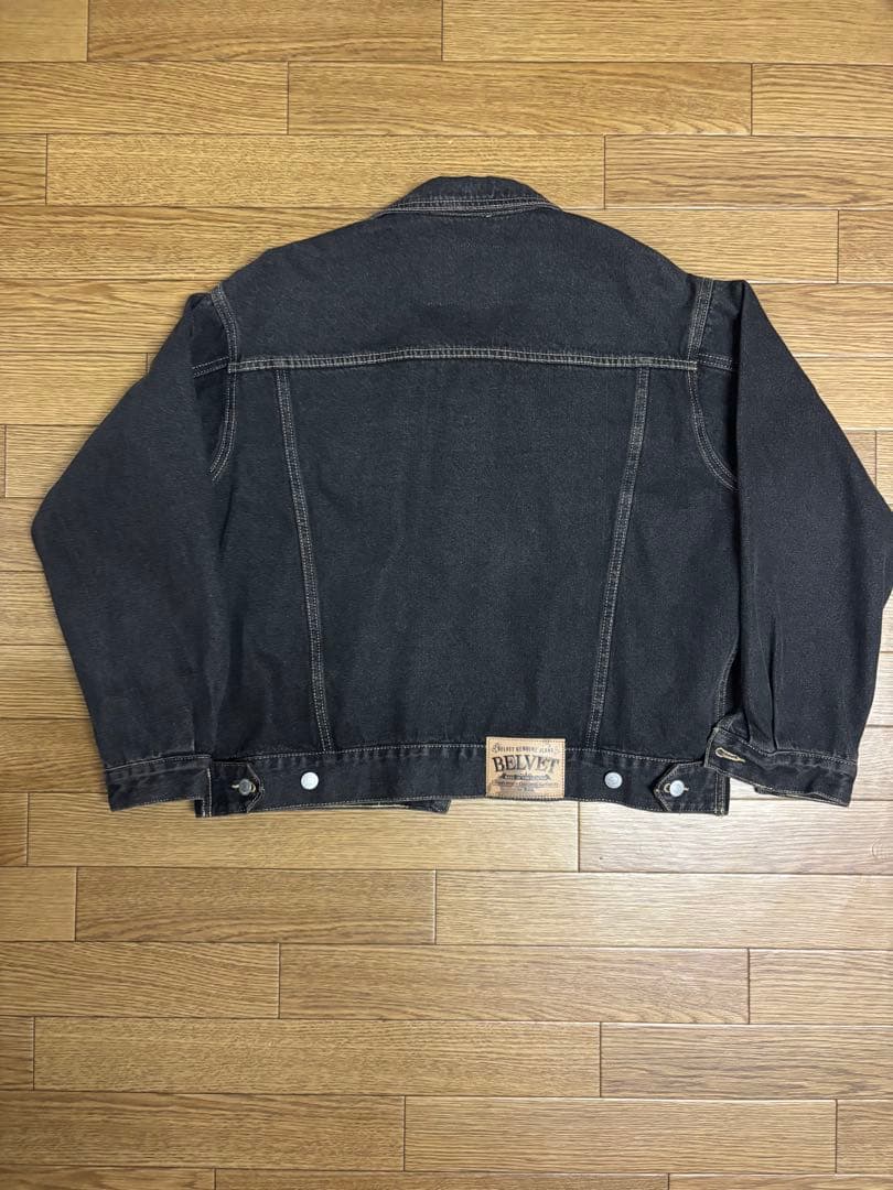 BELVET ブラックデニムジャケット