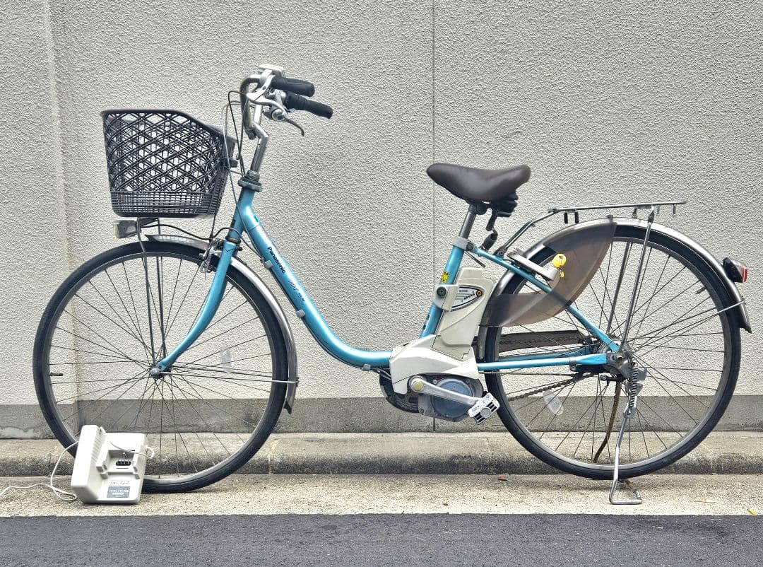 パナソニック♪電動アシスト自転車♪ViViきれいなターコイズ5Ah 長押し5点灯