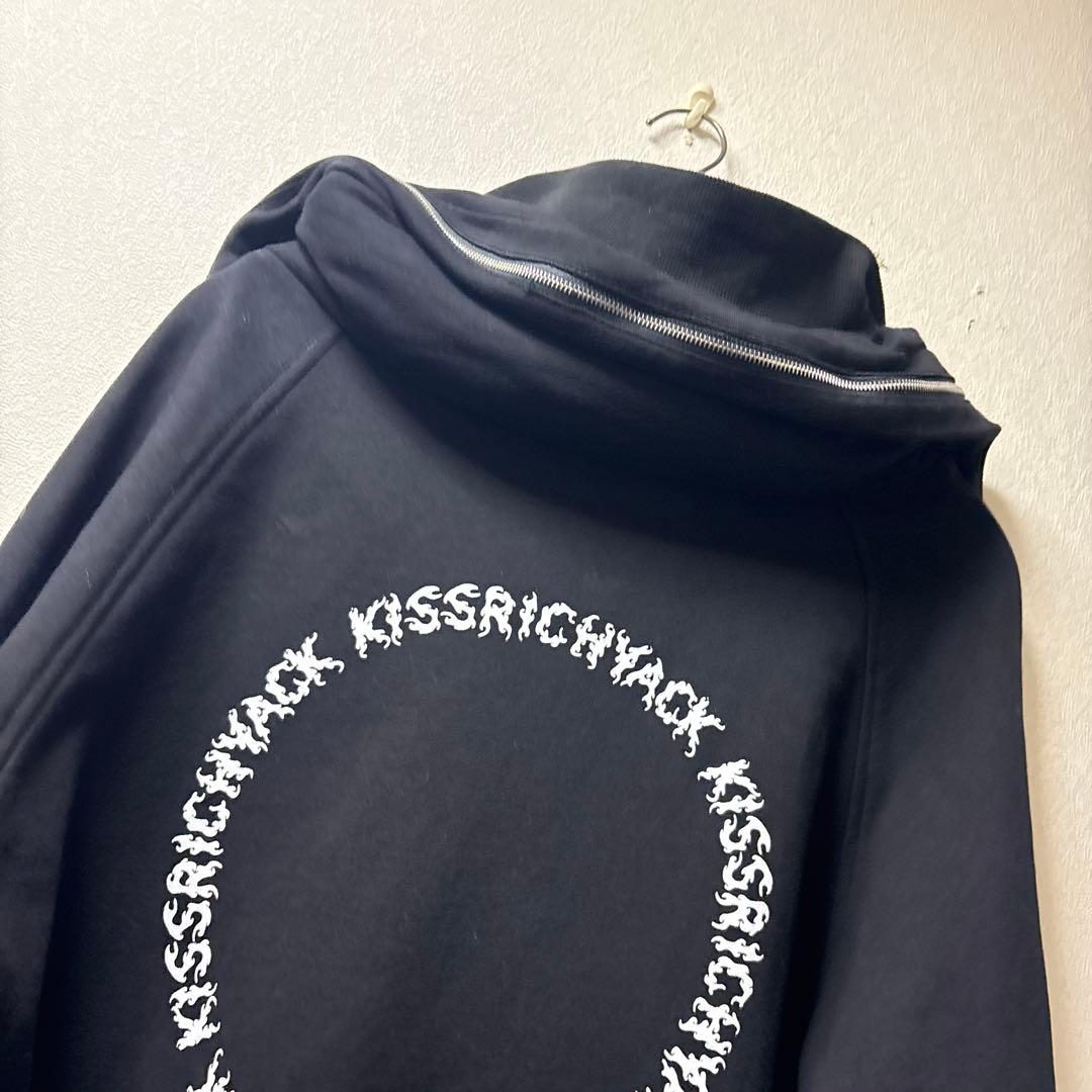 KRY CLOTHING❣️フルジップ❣️フード収納式❣️ブラック❣️オーバーサイズ❣️